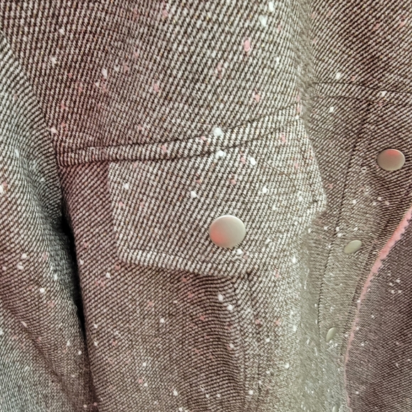 Women's Pink and Brown Jacket - Picture 9 of 11
